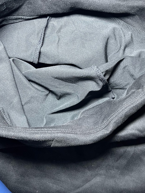 Halara High Waisted Black 2-in-1 Bodycon Suede Mini Casual Skirt Size XL - Picture 6 of 10